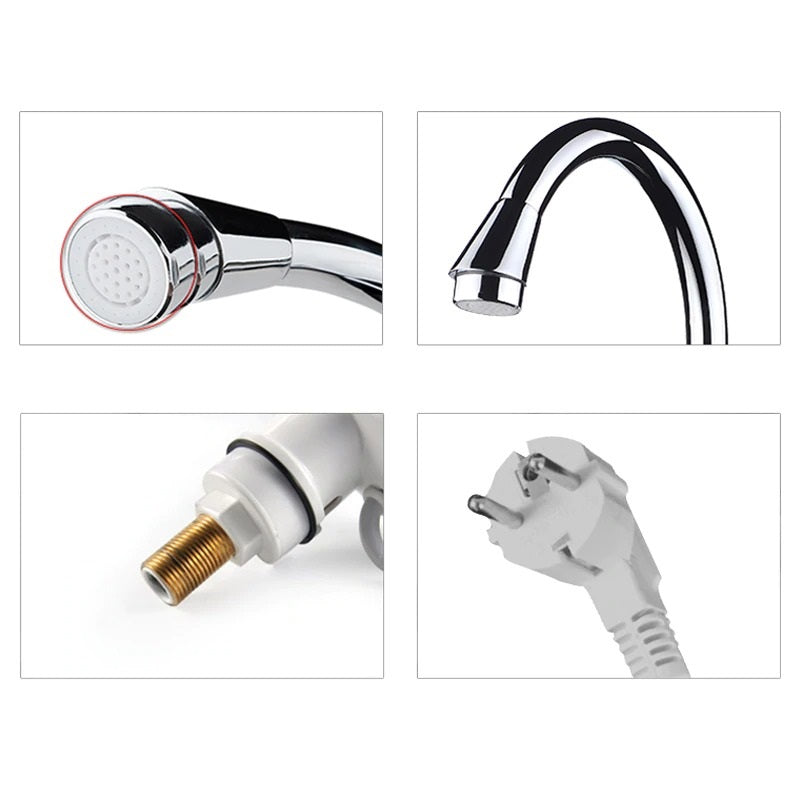 Robinet pentru apa calda 3000W, Electric, Instant cu afisare LCD