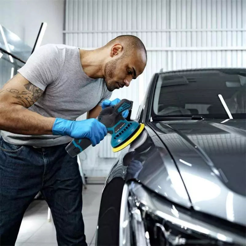 Aparat Polish Auto Evo-Shine, 2 acumulatori 12V, Fara fir, 8 Viteze, Portabil, 2500-5000 Rpm