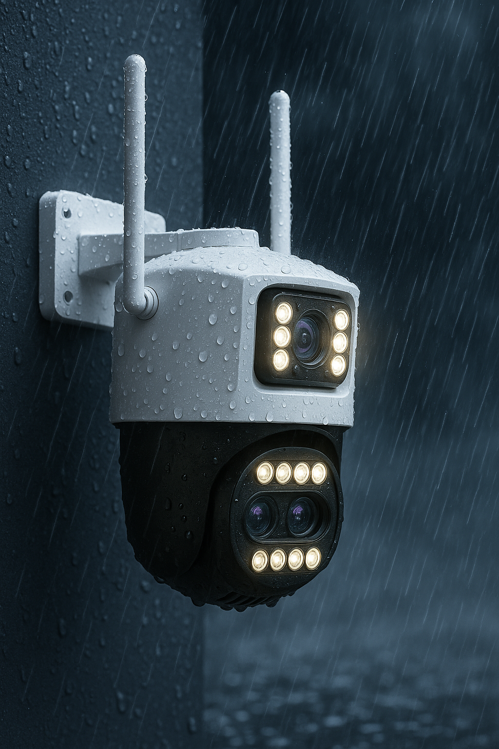 Camera Tripla Jortan JT-9999 PRO 9MP, IR-CUT, WiFi/LAN, Viziune Nocturna Clara