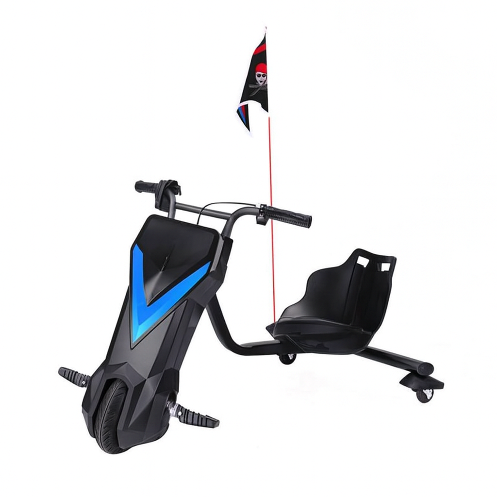 Tricicleta Electrica Drift Trike, 250W, 20 km Autonomie, Suport max. 100 kg, Negru