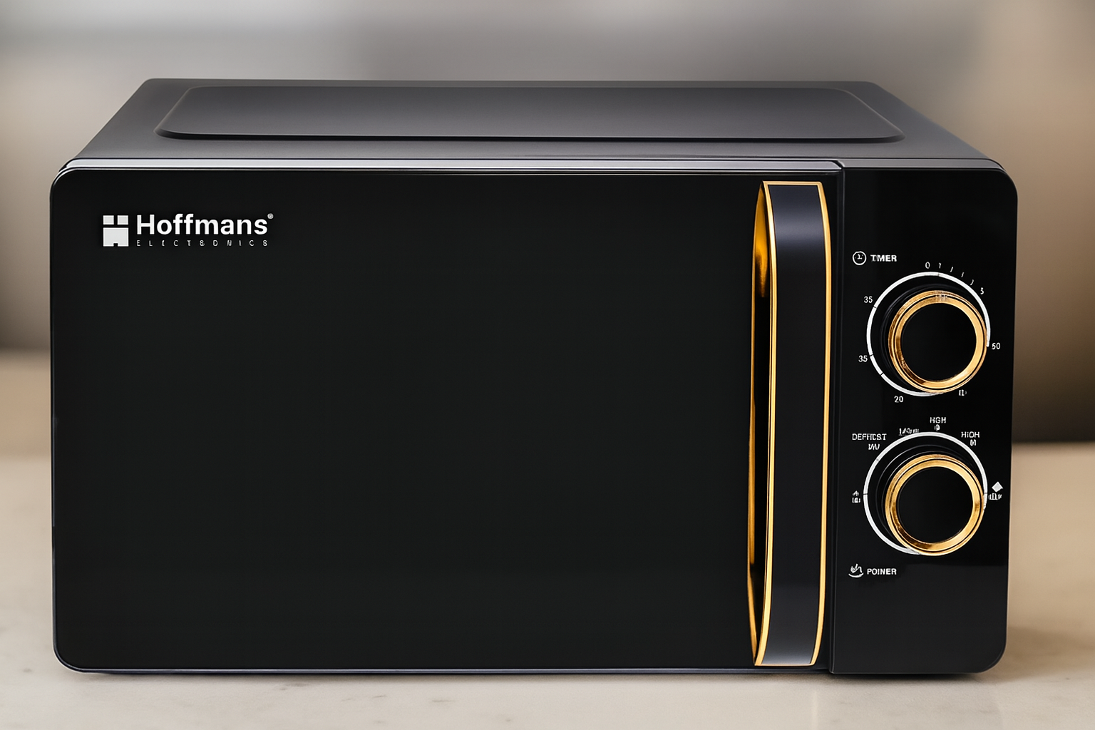 Cuptor Microunde Hoffmans - 700W, Usa din Sticla, Capacitate 20L,Timer 115 Minute