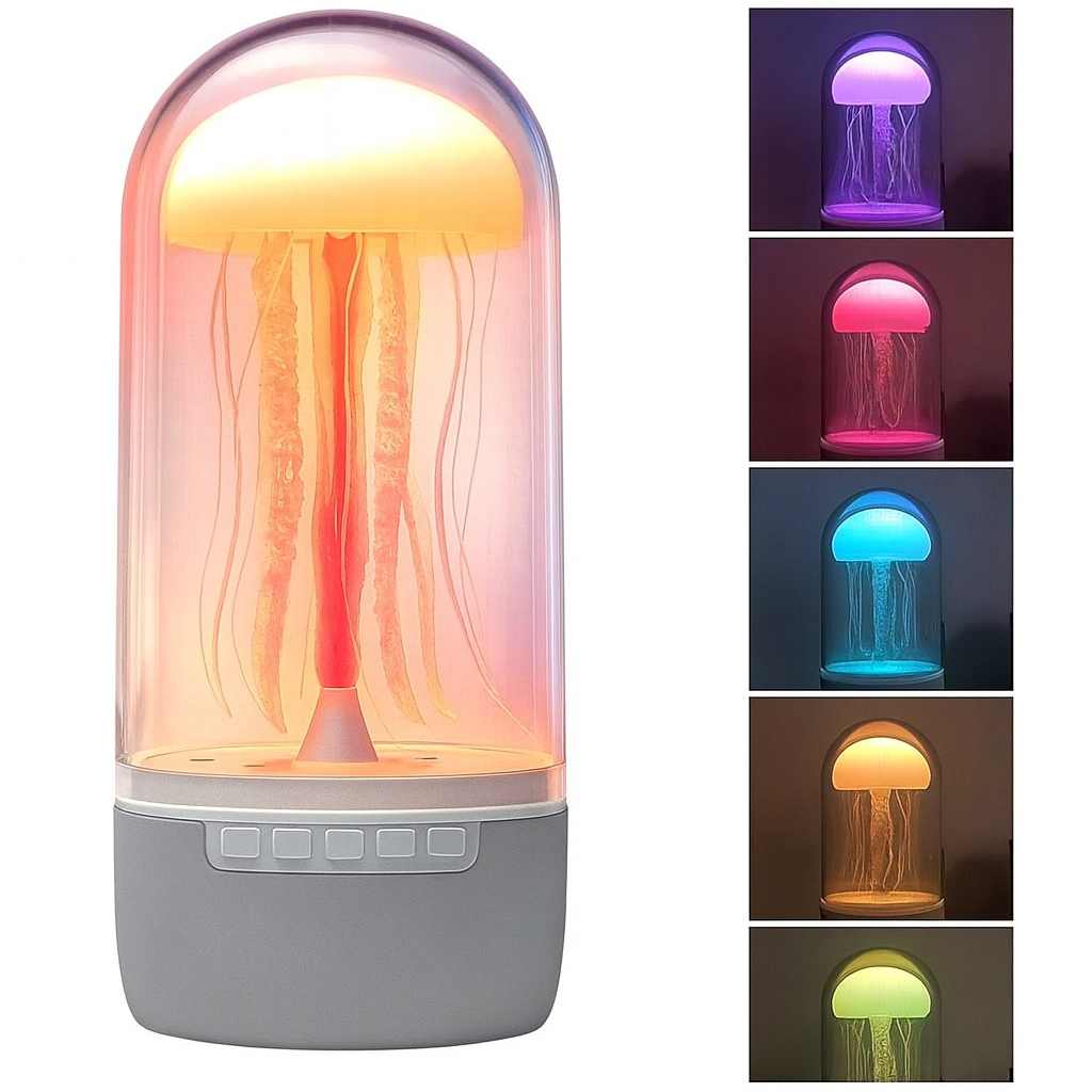 Difuzor Bluetooth Jellyfish - cu Efect Meduza Dinamic, Iluminare LED Multicolora