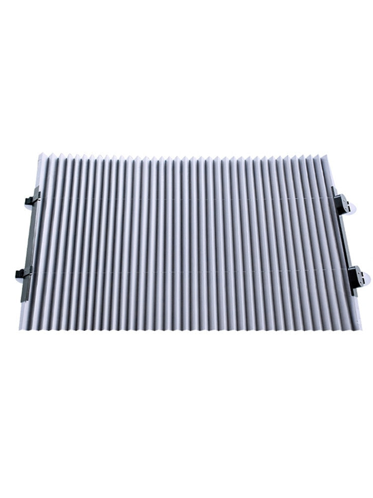 Parasolar Retractabil Parbriz Auto, 150 x 65 cm cu 4 Ventuze, Impotriva Razelor UV,