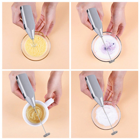 Mixer Electric Portabil: Suport pentru Cafea, Alimentat cu Baterii