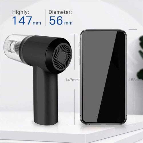 Mini-Aspirator Portabil fara fir, incarcare prin USB, 2in1