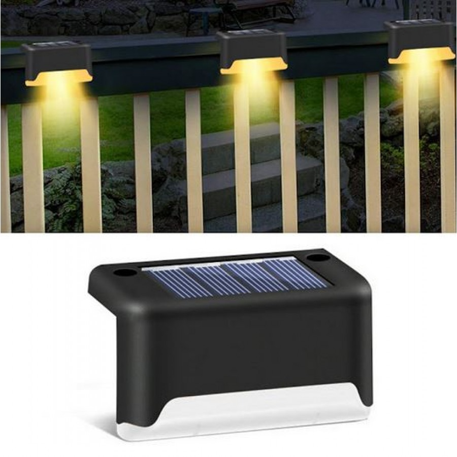 Set 8 Lampi Solare pentru Trepte / balustrada, Panou Solar si Senzor de Lumina