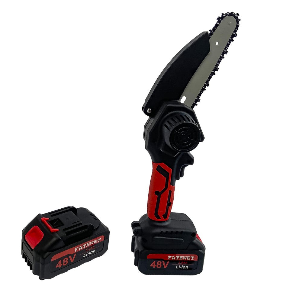 Drujba Electrica Portabila 6 Inch Cu Viteza 2000RPM, 2 Acumulatori 48V Si Pila De Ascutire Inclusa