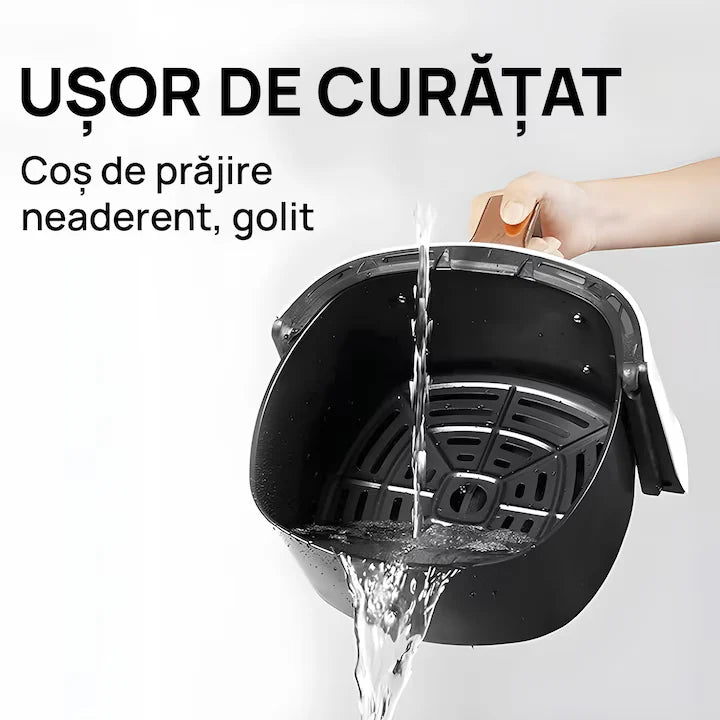 Friteuza cu Aer Cald Hoffmans - XL Air Fryer 7.5L, 2400W - Control Touch Screen