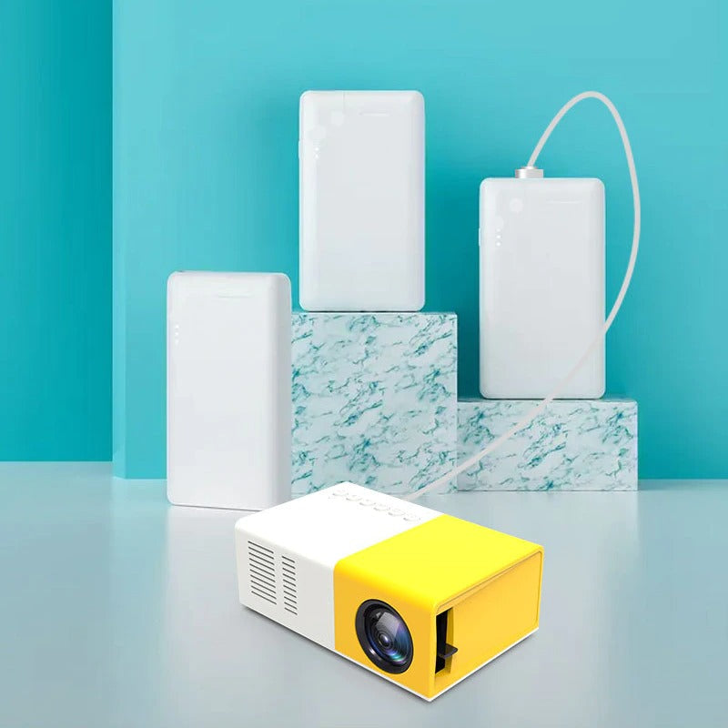 Mini Videoproiector LED, HDMI/VGA/USB/SD si Telecomanda, Display True Color