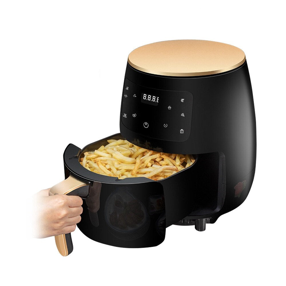 Friteuza cu Aer Cald Dasgut, Fara Ulei, Ecran Digital, Air Fryer capacitate 6L, Functie de Coacere