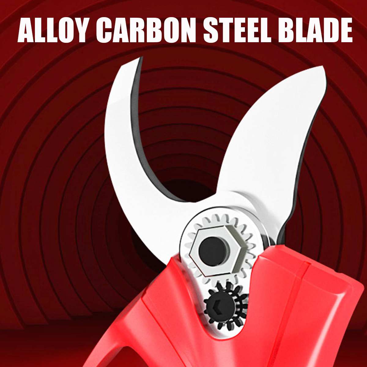 Foarfeca Electrica Pentru Gradina 48V, Cu 2 Acumulatori, Accesorii Si Valiza De Transport Incluse