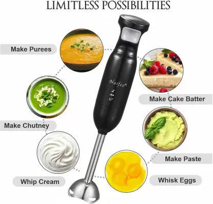 Blender Vertical - Naifeo 500W, Design Ergonomic, Lama din Otel inoxidabil
