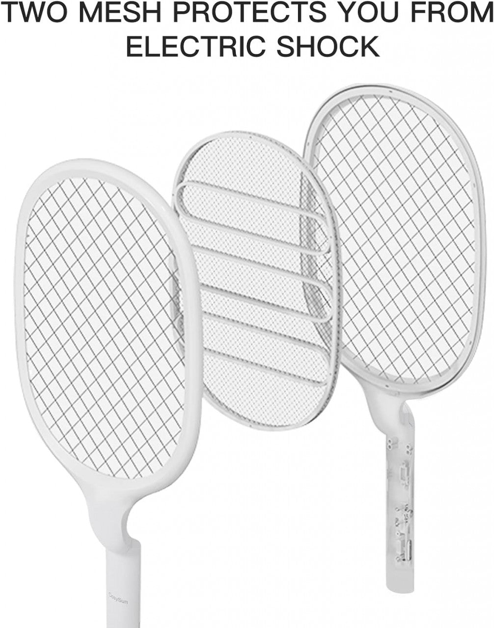 Paleta Electrica Anti-insecte, Baterie 1200mAh, incarcare USB