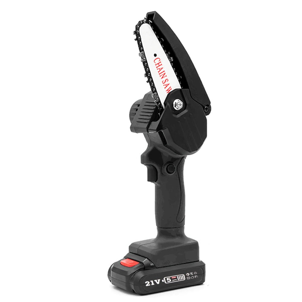 Drujba Electrica Portabila 6 Inch Cu Viteza 2000RPM, 2 Acumulatori 48V Si Pila De Ascutire Inclusa