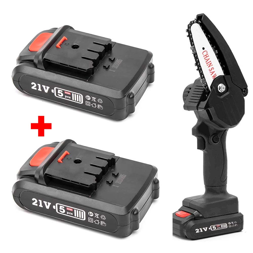 Drujba Electrica Portabila 6 Inch Cu Viteza 2000RPM, 2 Acumulatori 48V Si Pila De Ascutire Inclusa