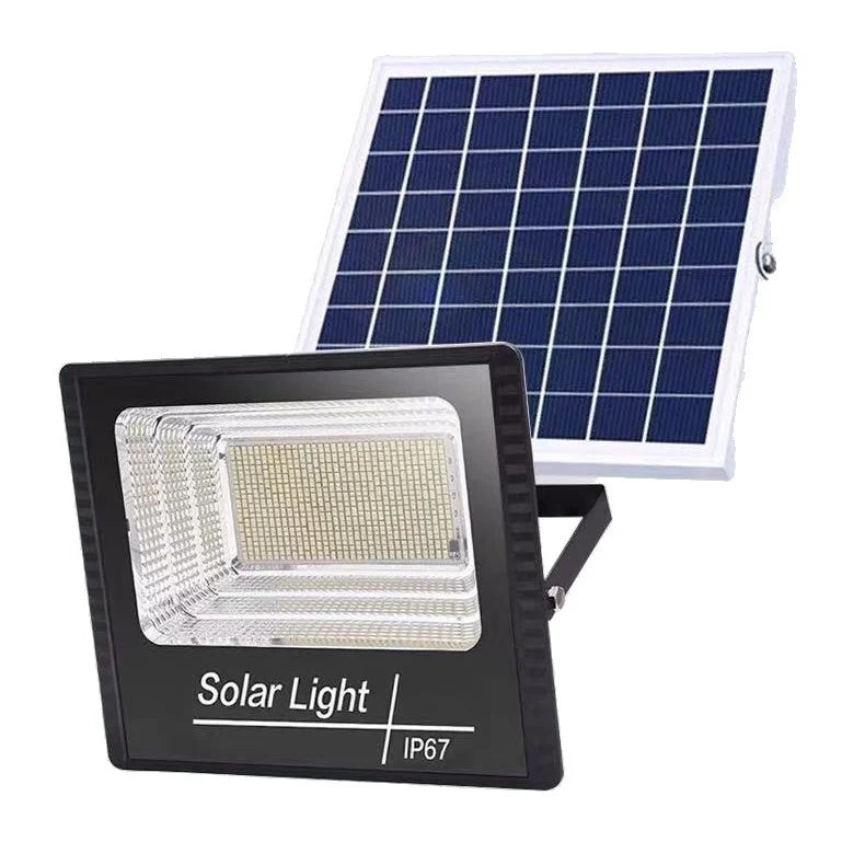 Proiector Solar 600W - cu Panou solar Inclus, Telecomanda si Accesorii