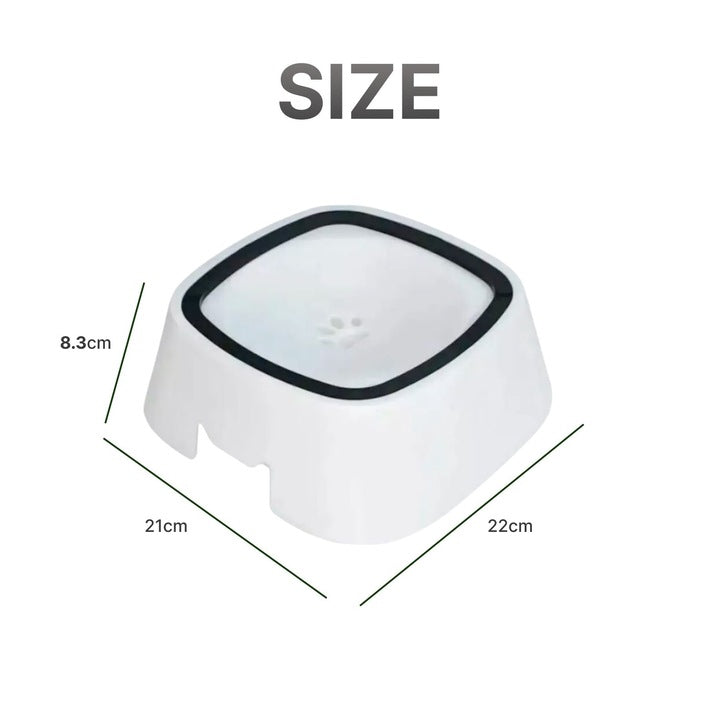 Bol de Apa pentru Pisici si Caini, 1.5L, Sistem Antistropire, Baza Antialunecare