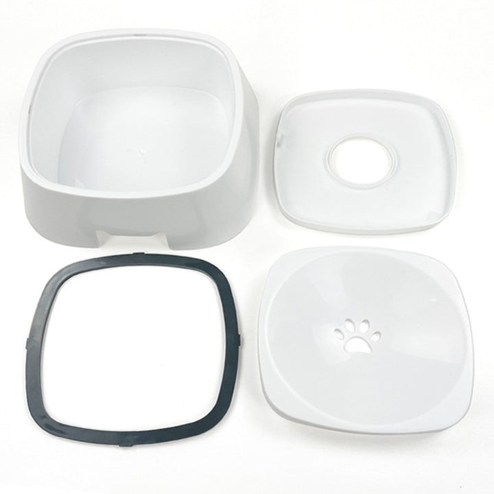 Bol de Apa pentru Pisici si Caini, 1.5L, Sistem Antistropire, Baza Antialunecare