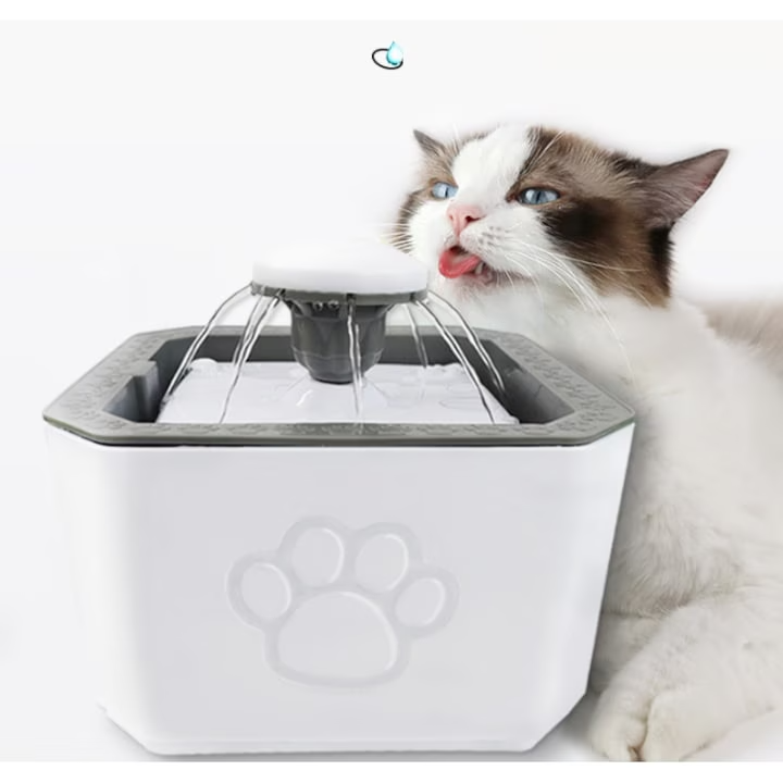 Fantana pentru Animale, 2,5L, cu Design compact, Sistem de Filtrare Avansat