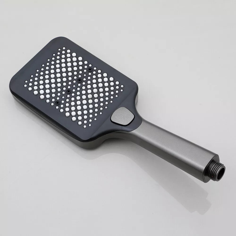 Set Baterie Coloana de Dus EliteWave - Tip Ploaie, Control Termostatic, Afisaj LED, Rotire 360°, 4 Moduri de Pulverizare