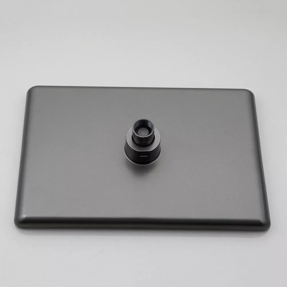 Set Baterie Coloana de Dus EliteWave - Tip Ploaie, Control Termostatic, Afisaj LED, Rotire 360°, 4 Moduri de Pulverizare