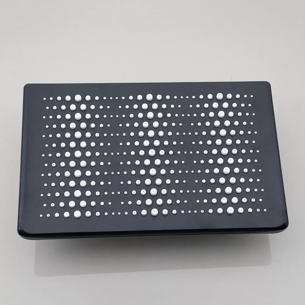 Set Baterie Coloana de Dus EliteWave - Tip Ploaie, Control Termostatic, Afisaj LED, Rotire 360°, 4 Moduri de Pulverizare