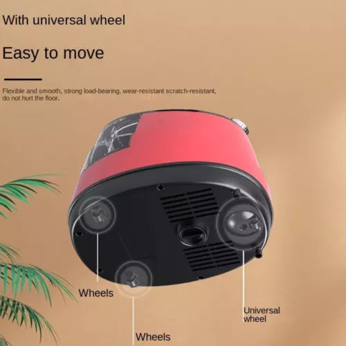 Aparat de Calcat Vertical Portabil 2000W - Hoffmans, pentru Haine si Tesaturi, Capacitate 2ll, Rosu/Negru