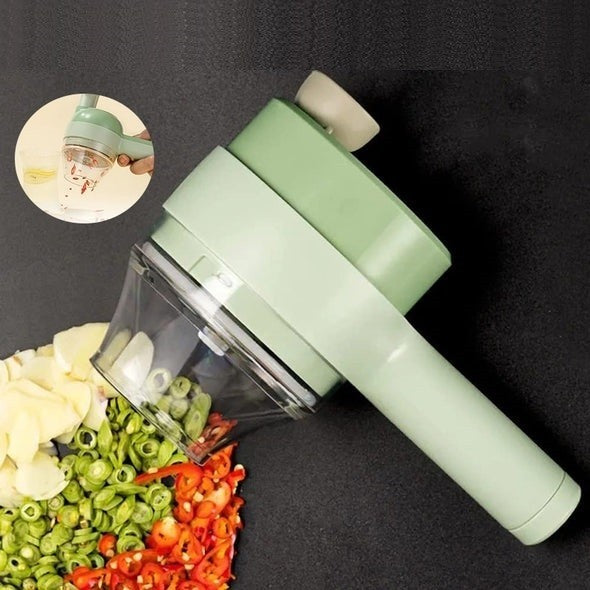 Tocator Electric Gatling 4 in 1, pentru Alimente si Legume