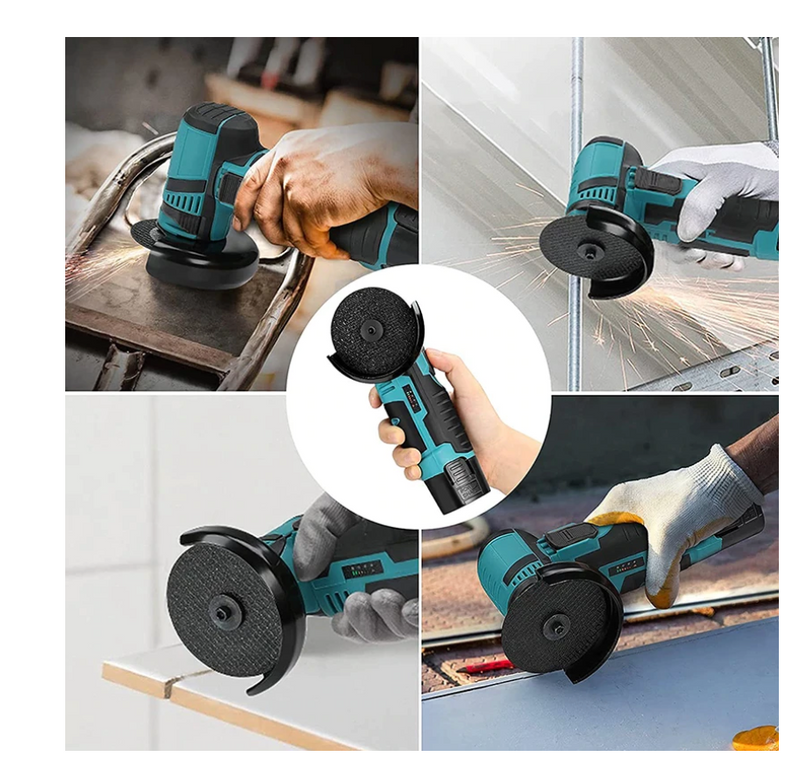 Mini-Polizor de 12V - 2x Acumulatori Discuri 76mm, Motor Brushless, Ergonomic