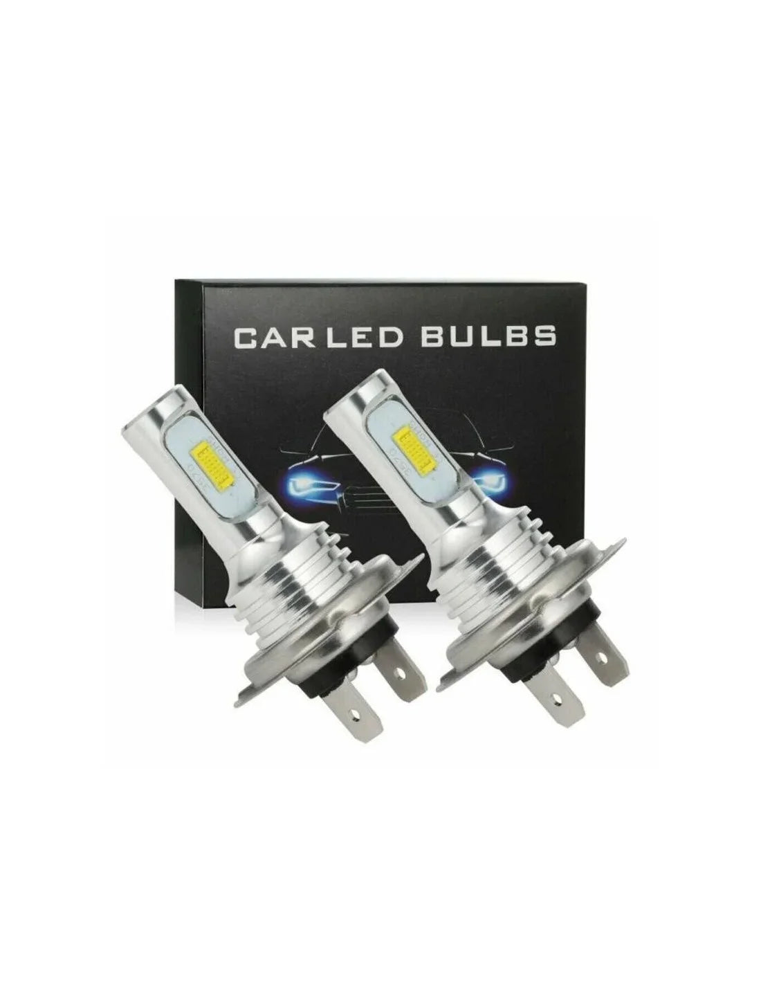 Set 2 Becuri auto LED H7, 80W