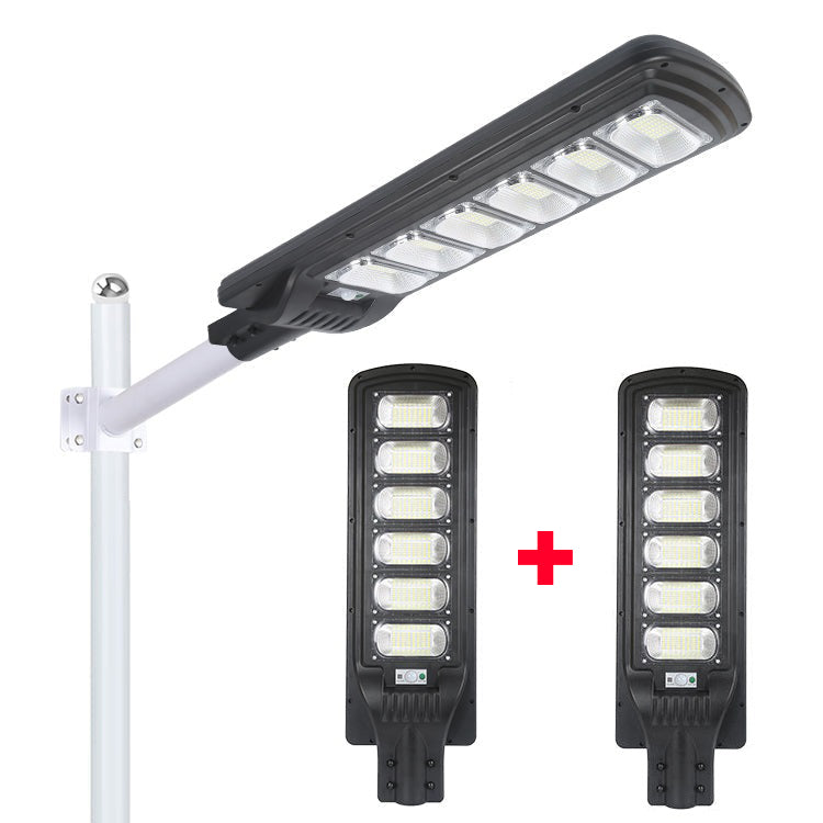 Set 2x Lampi Solare 300W - Tehnologie LED Noua, Fara Retea Electrica, Telecomanda si Picior Metalic Incluse