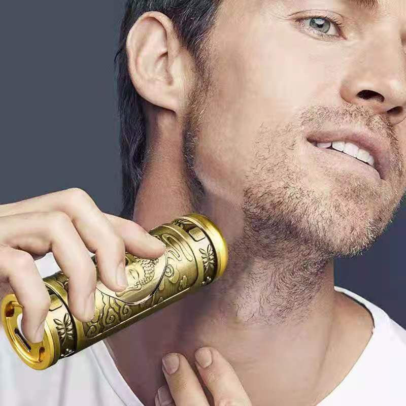 Set Masina de Tuns cu precizie pentru Contur si Shaver de ras, Lame din Inox, fara Fir, Incarcare USB