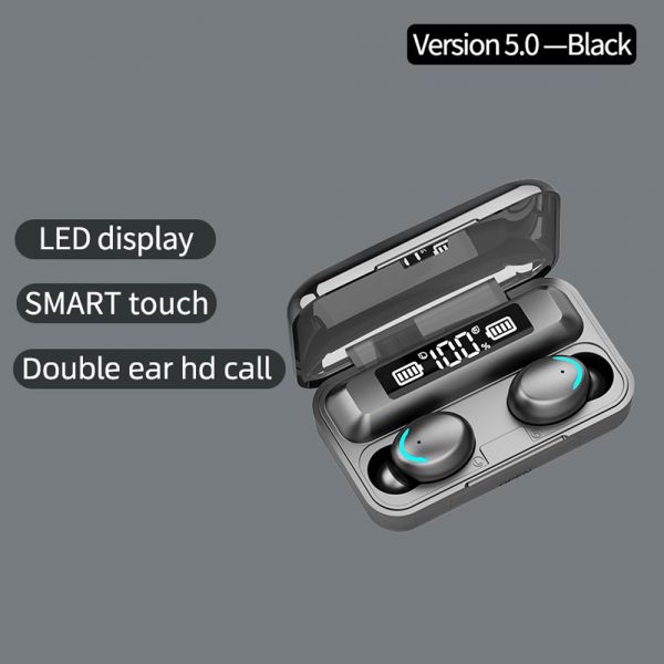 Casti Bluetooth TWS BTH-F9-5: In-Ear cu Dock de Incarcare si Control Touch
