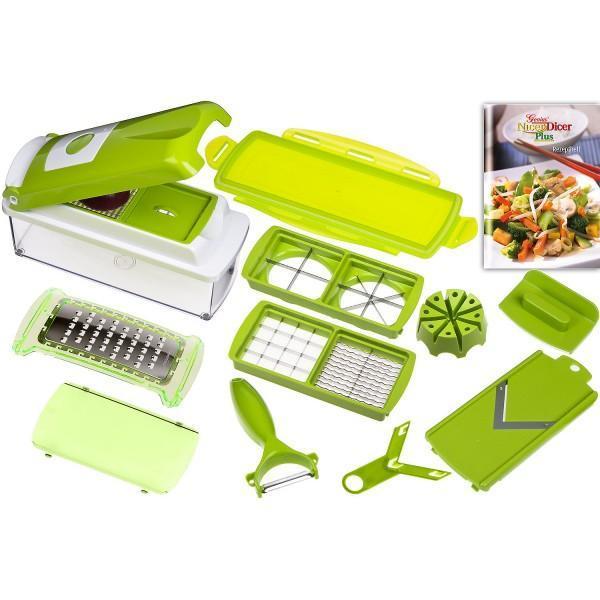 Razatoare de Bucatarie 7 in 1 - Nicer Dicer, cu Accesorii pentru Feliere, Taiere si Depozitare