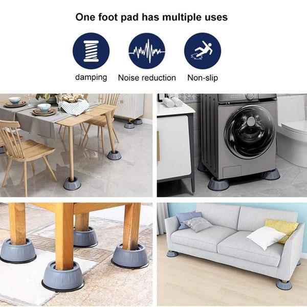 Pachet pentru masina de spalat: set 8 picioruse antivibratie