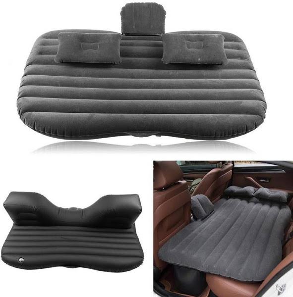 Saltea Auto Confortabila Couch Air - Pompa electrica, cu 2 Perne, 86x40x135 cm