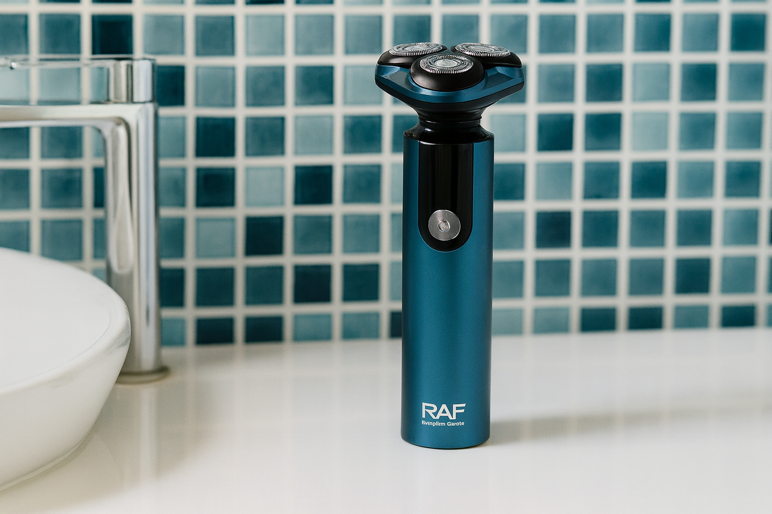 Aparat de Ras Electric RAF R.4017 – Design Portabil si Rezistent la Apa, Tehnologie cu Trei Lame