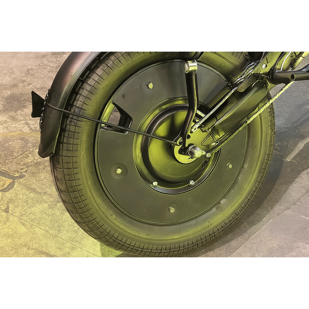 Motocicleta Electrica, Motor 750W , baterie Li-Ion 48V 15Ah, Autonomie 60-80 KM, Anvelope 20x4.0”, 7 viteze