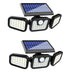 Set 2 Lampi Solare LED COB 150W - Senzor Miscare, Panou Solar, Baterie 2400mAh, IP65