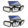 Set 2 Lampi cu Incarcare Solara, 150W LED-uri COB, Senzor de Miscare, Prindere pe Perete
