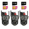 Set 3x Camere Triple 4G/LAN 6K 12MP, Zoom Digital 8X, AI Motion Detection, Night Vision, PTZ 355°/90°, IP66, 3x Carduri 32GB Incluse
