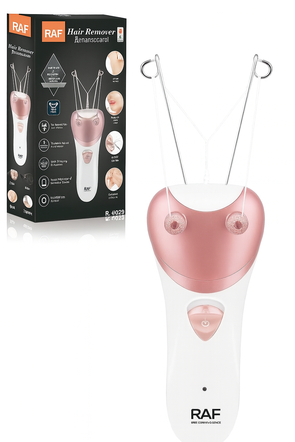 Epilator Electric cu Fir de Ata, Epilare Faciala Naturala, Fara Chimicale, RAF R.4029