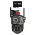Camera Tripla Wi-Fi 6K 12MP, Zoom Digital 8X, AI Motion Detection, Night Vision, IP66, Card 32GB Inclus