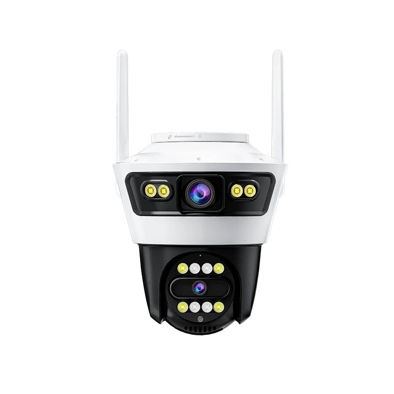 Camera Duala Model Jortan - 6MP, Night Vision, Conexiune WiFi/LAN, de Exterior