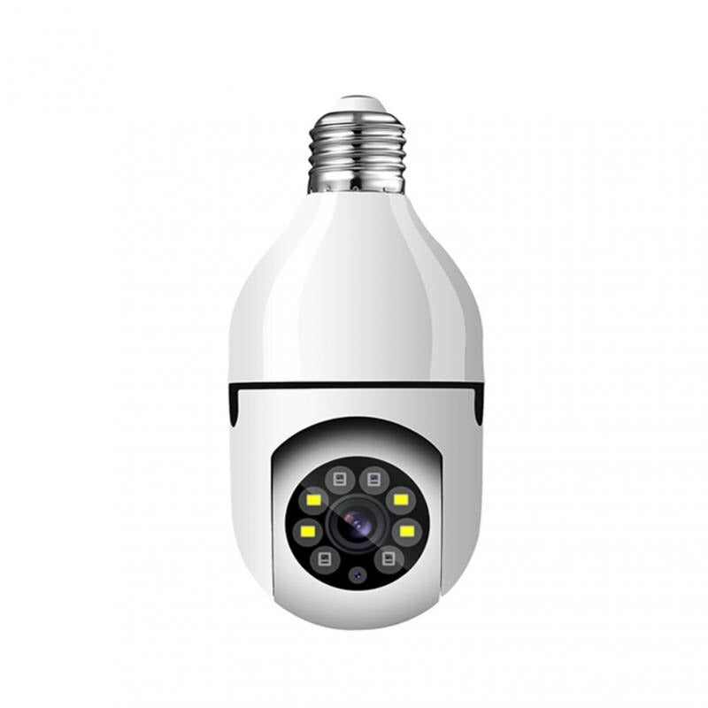 Camera IP HD Smart-Bulb, cu Senzor PIR 90 De grade, Slot Card SD, Rotație 355°, Viziune Nocturna, Aplicatie Mobila