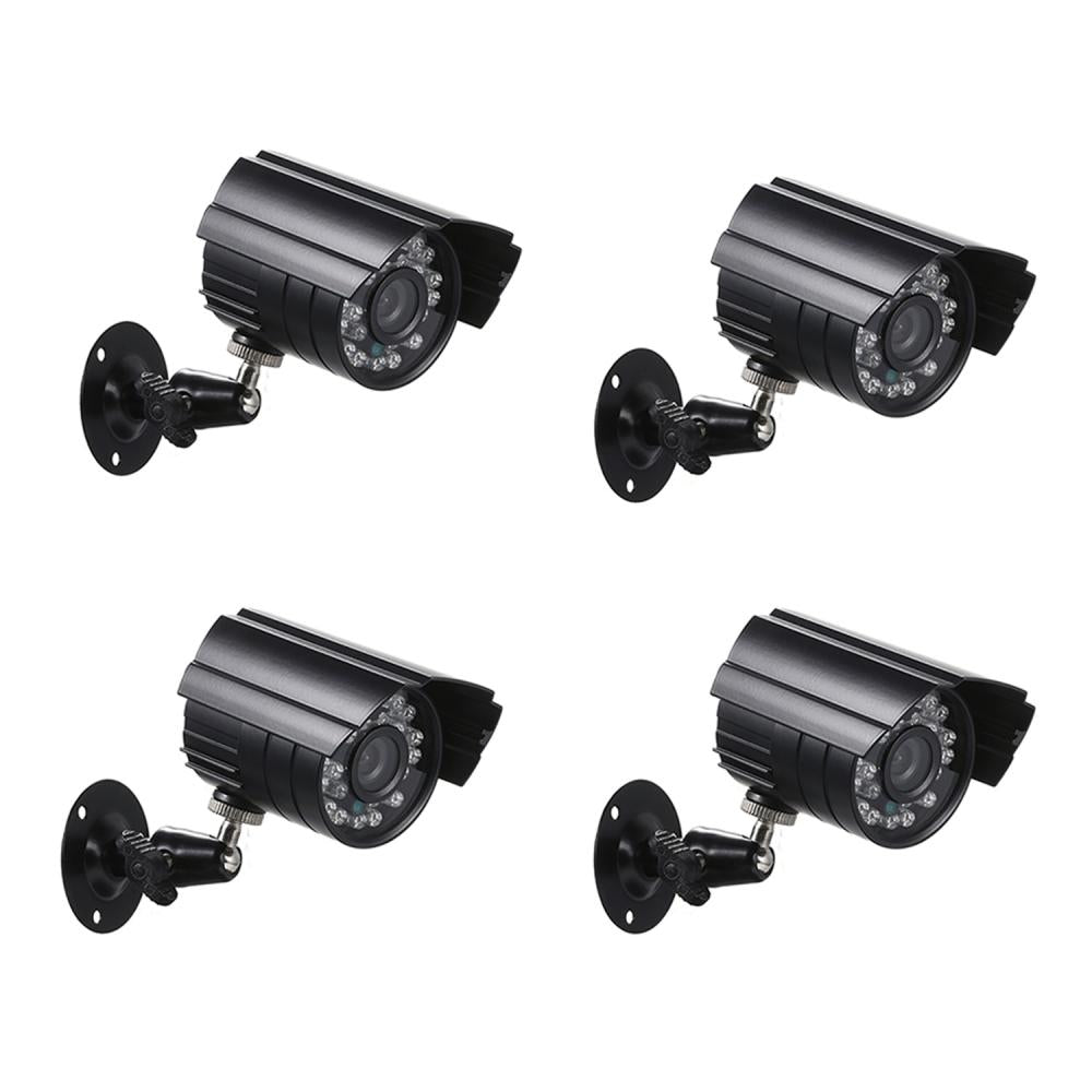 Sistem de Securitate Video, Lentile 3,6mm Unghi Larg, CCTV AHD 4 Camere, HDMI, Aplicatie Telefon