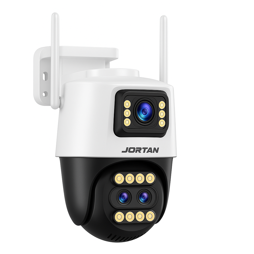Camera Tripla Jortan JT-9999 PRO 9MP, Dual-Core, WiFi/LAN, Audio Bidirectional, Card 64GB Inclus