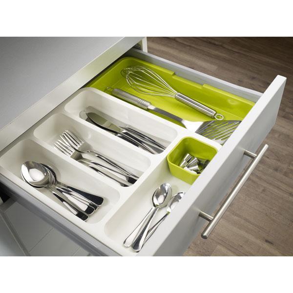 Organizator de tacamuri pentru sertar, Extensibil