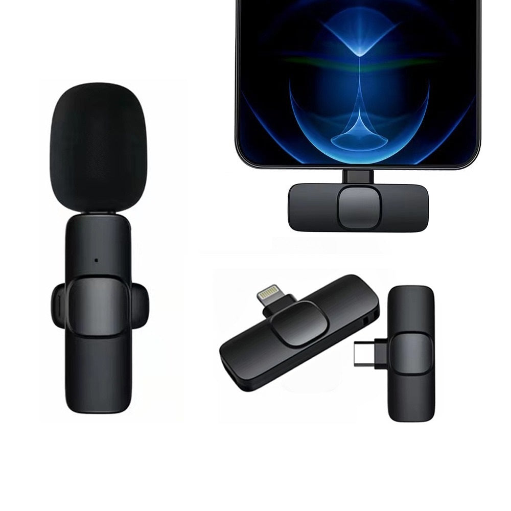 Lavaliera pentru Telefon - Microfon Wireless K8, Tip C/iPhone