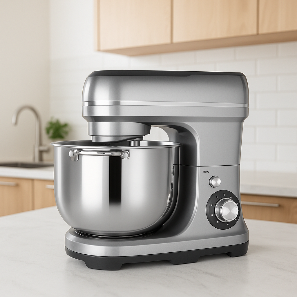 Mixer Planetar Hoffmans HM-8082, 15L, 2000W, 6 Viteze + Turbo, Bol Inox, Accesorii Incluse